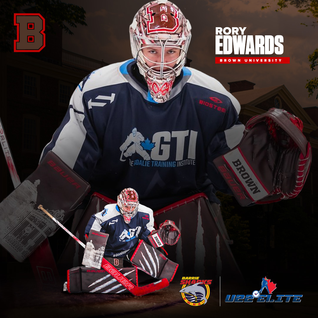 Rory Edwards Brown University, NCAA Barrie Jr. Sharks, U22 Elite