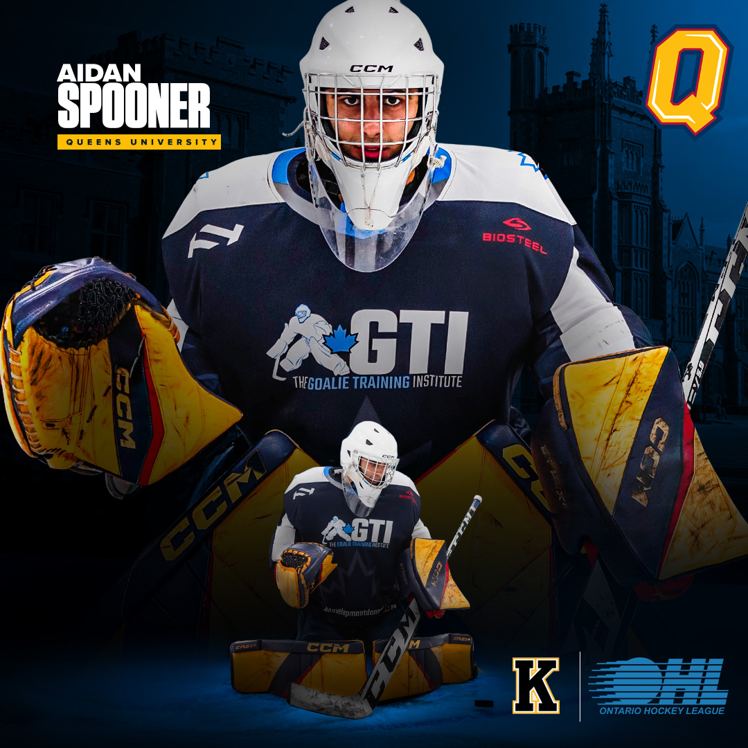 Aidan Spooner<br />
Queen's University, USport<br />
Kingston Frontenacs, OHL<br />
San Jose Sharks Development Camp, NHL